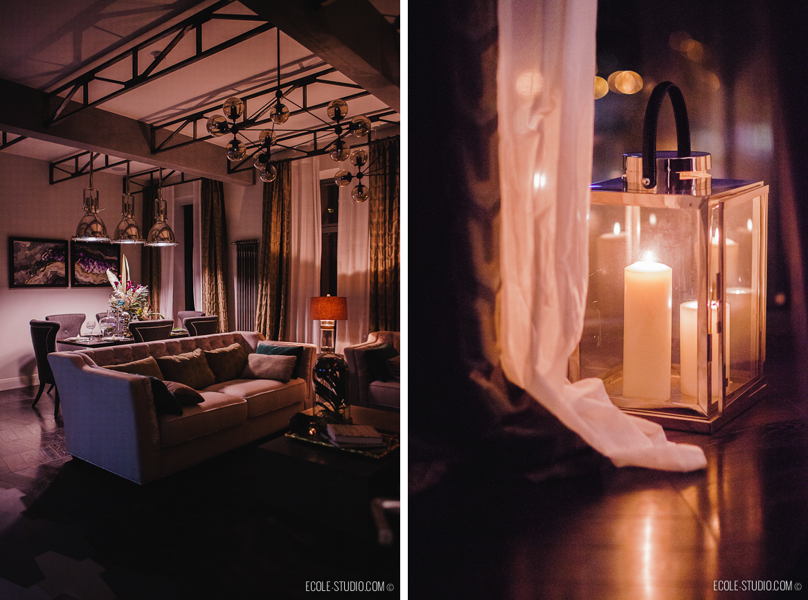 Вечернее освещение гостиной: авторский дизайн