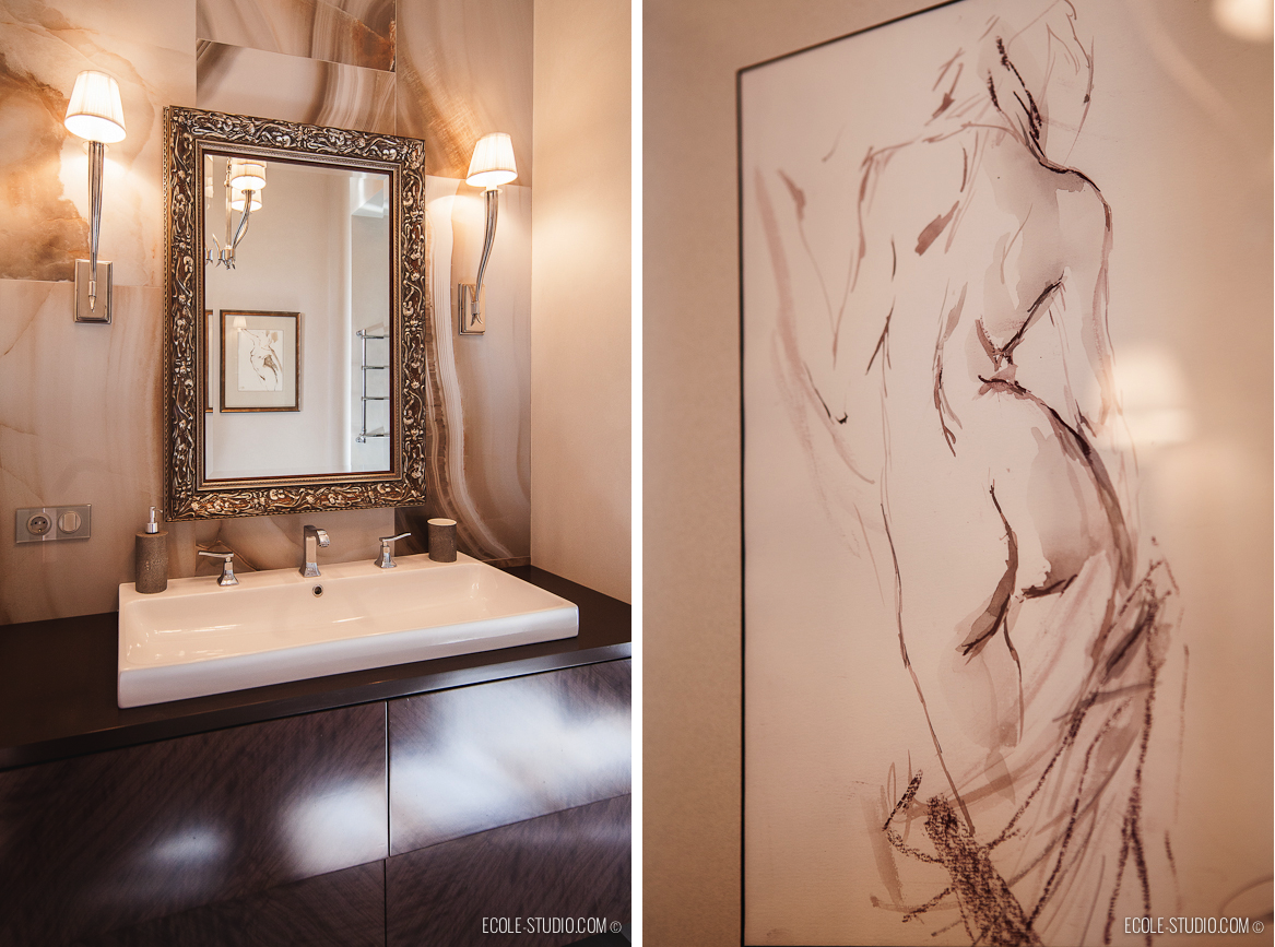 Картины в дизайне интерьера ванной